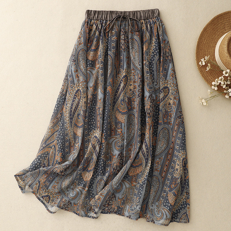 Maribel Linen Skirt