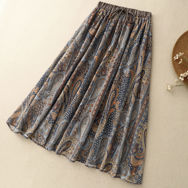 Maribel Linen Skirt