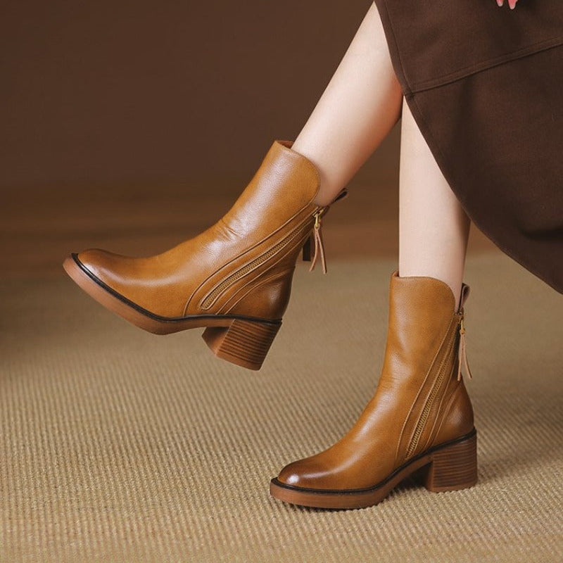Marina Zip-Ankle Boot