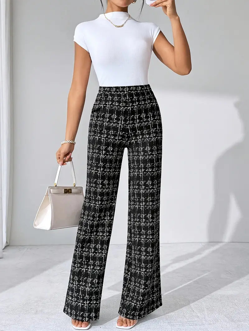 Maribel Plaid Flare Pant