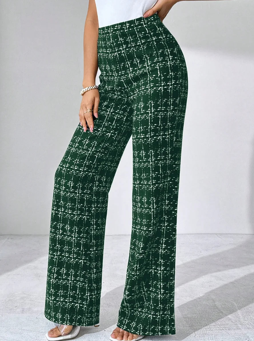 Maribel Plaid Flare Pant