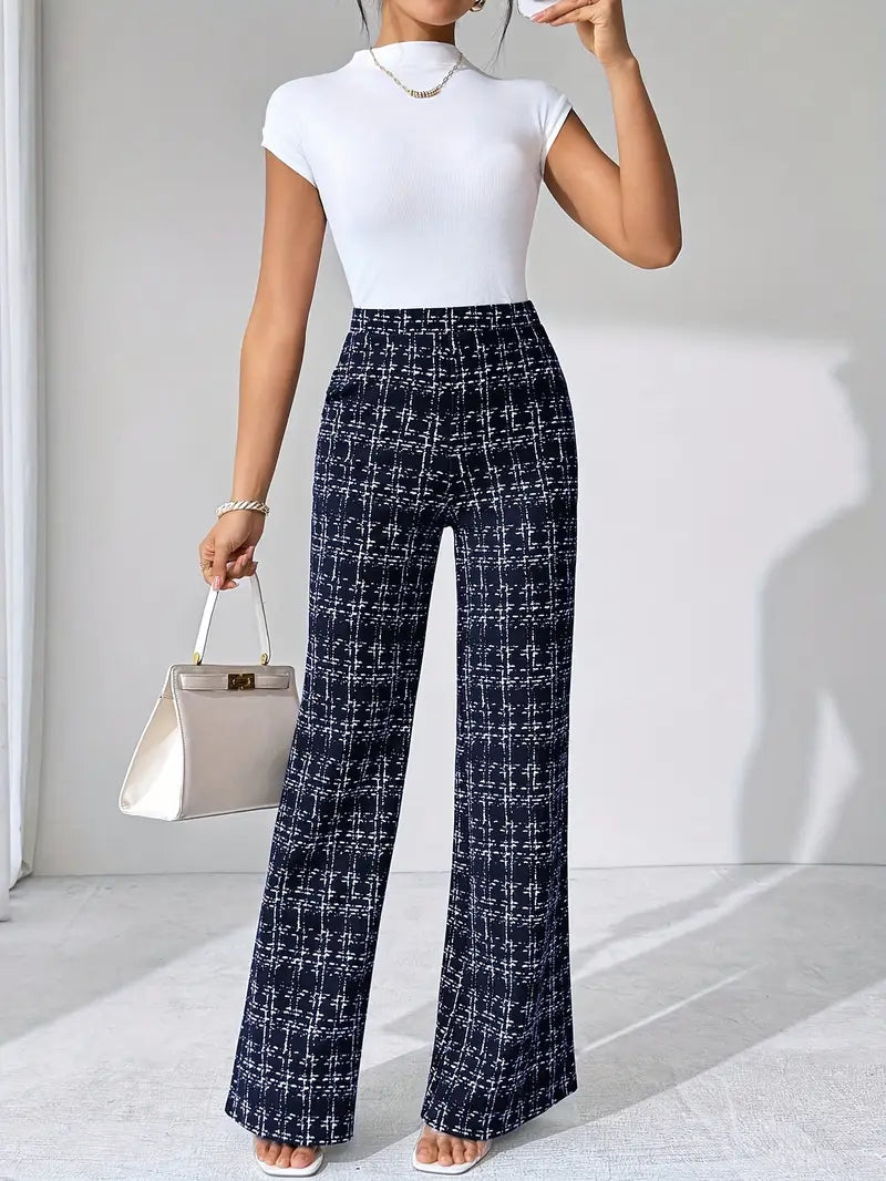 Maribel Plaid Flare Pant