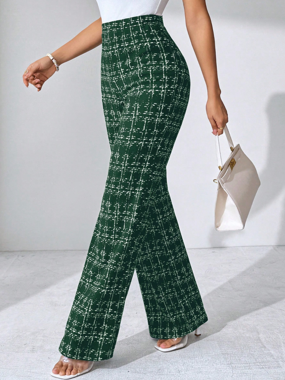 Maribel Plaid Flare Pant