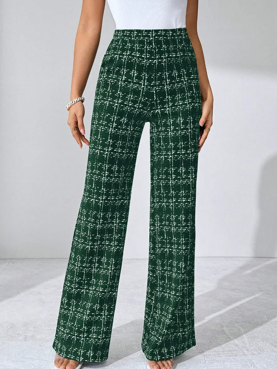 Maribel Plaid Flare Pant