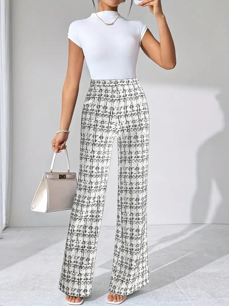 Maribel Plaid Flare Pant