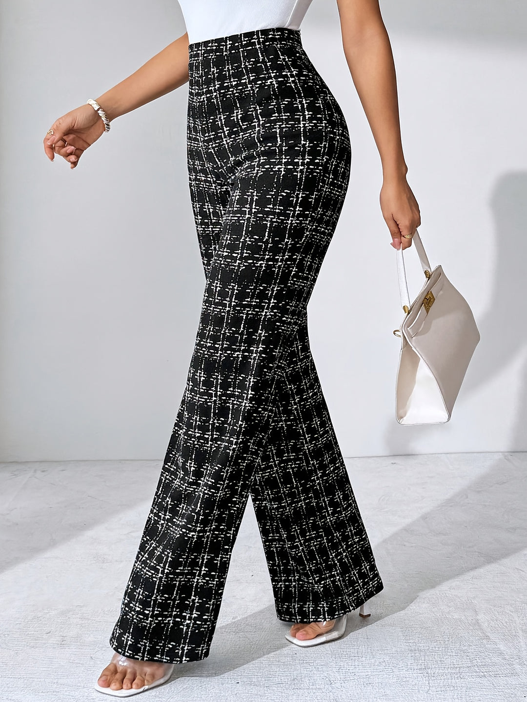 Maribel Plaid Flare Pant