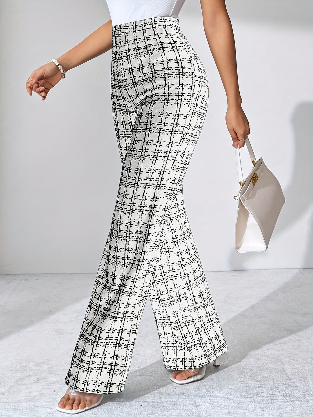 Maribel Plaid Flare Pant