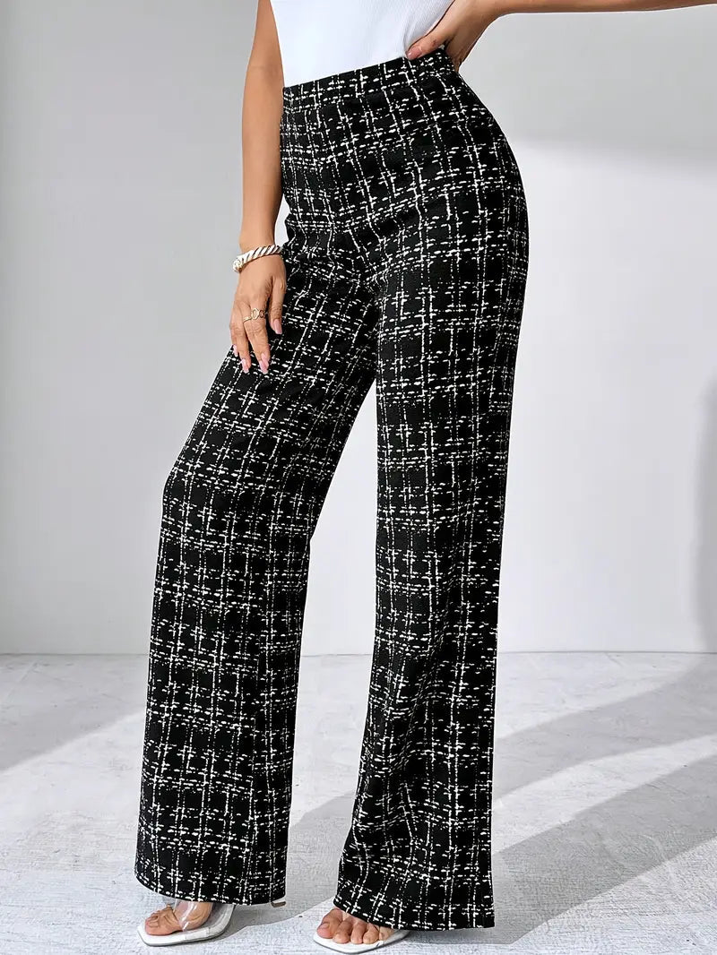 Maribel Plaid Flare Pant