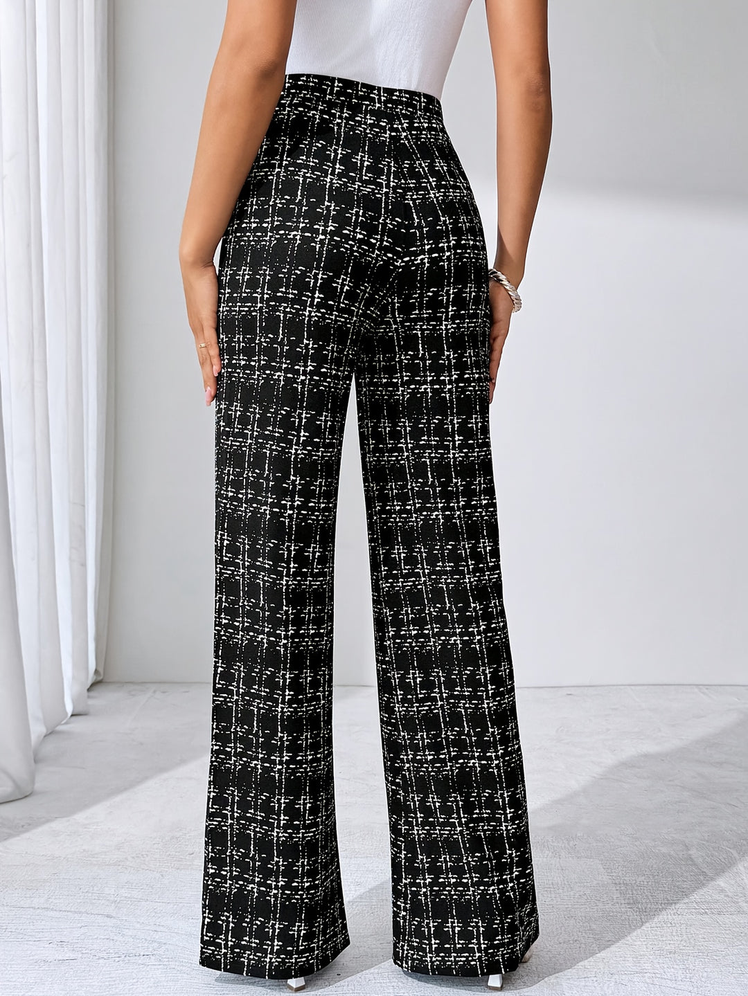 Maribel Plaid Flare Pant