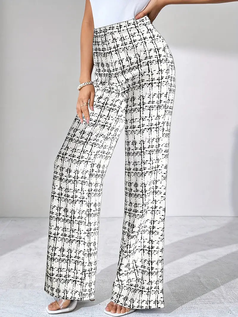 Maribel Plaid Flare Pant