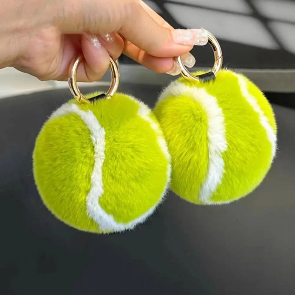 Tennis Ball Keychain