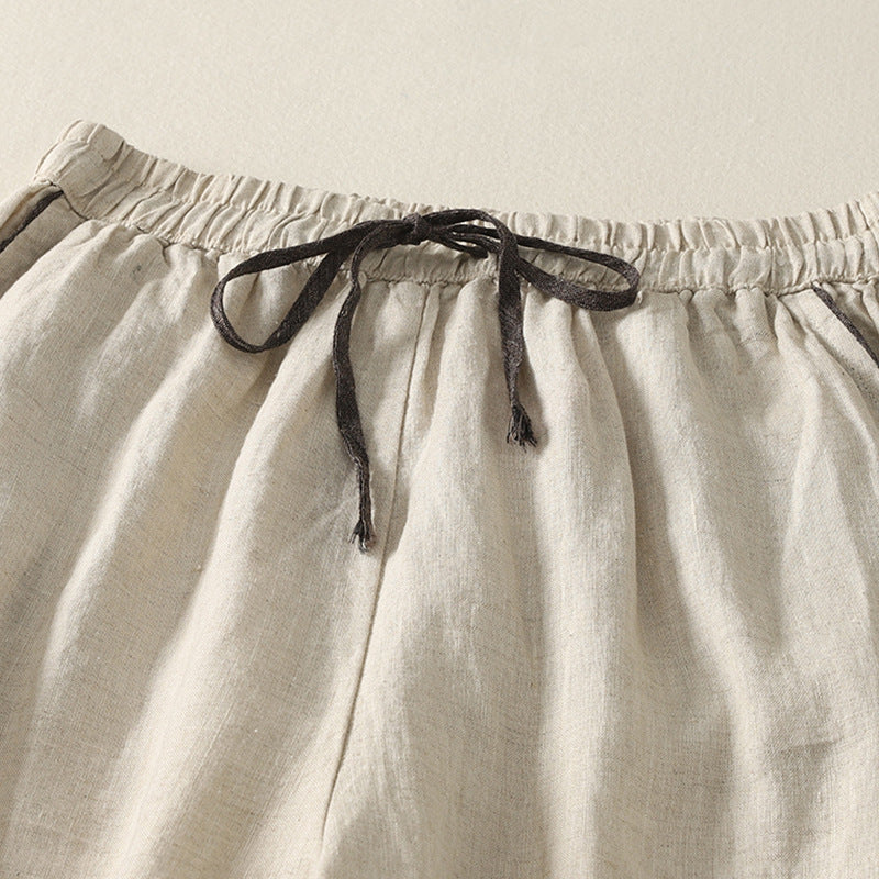 Tessa Contrast-Cuff Trousers