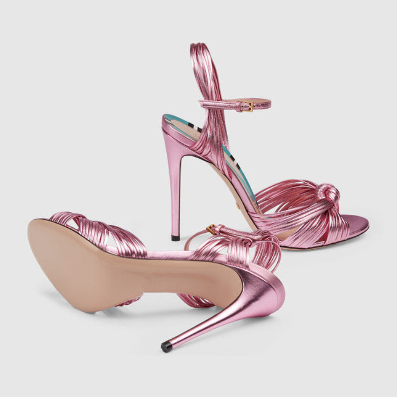 Liora Metallic Heeled Sandals