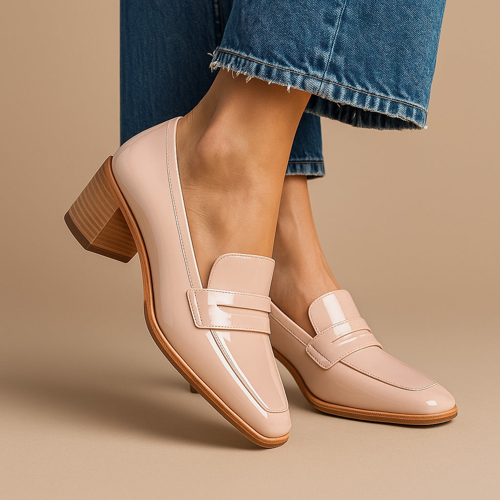 Calven Square-Toe Heels