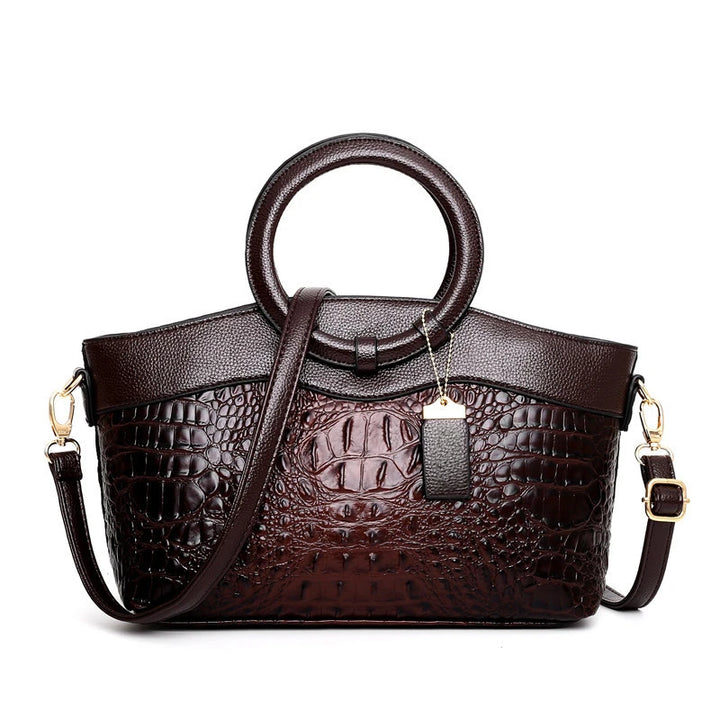 Corven Croc-Embossed Leather Bag