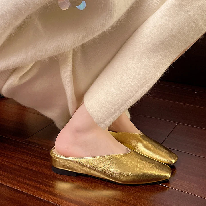 Elvon Round-Toe Mules