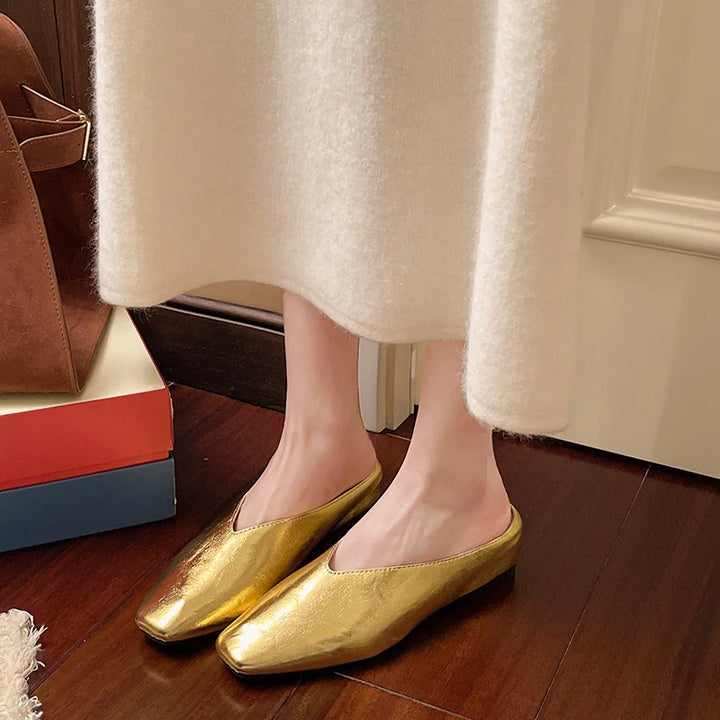 Elvon Round-Toe Mules