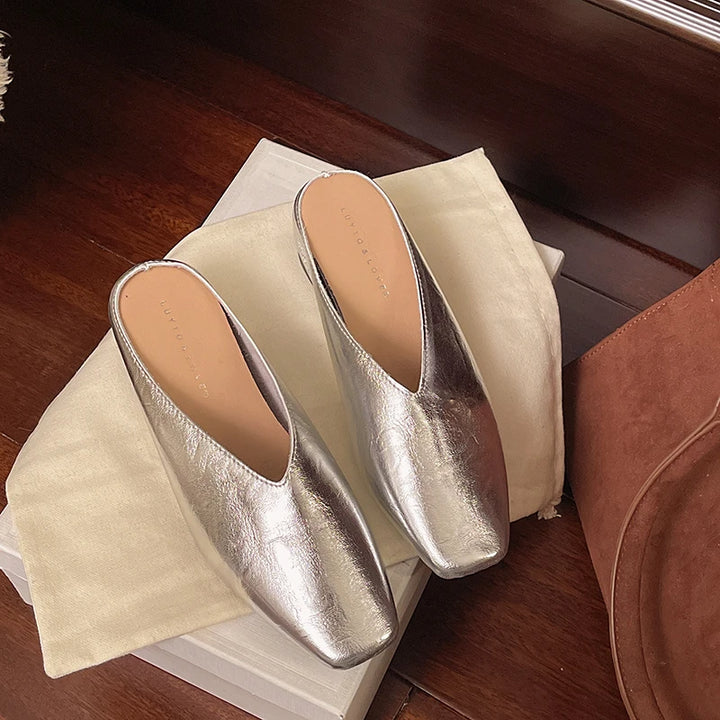 Elvon Round-Toe Mules