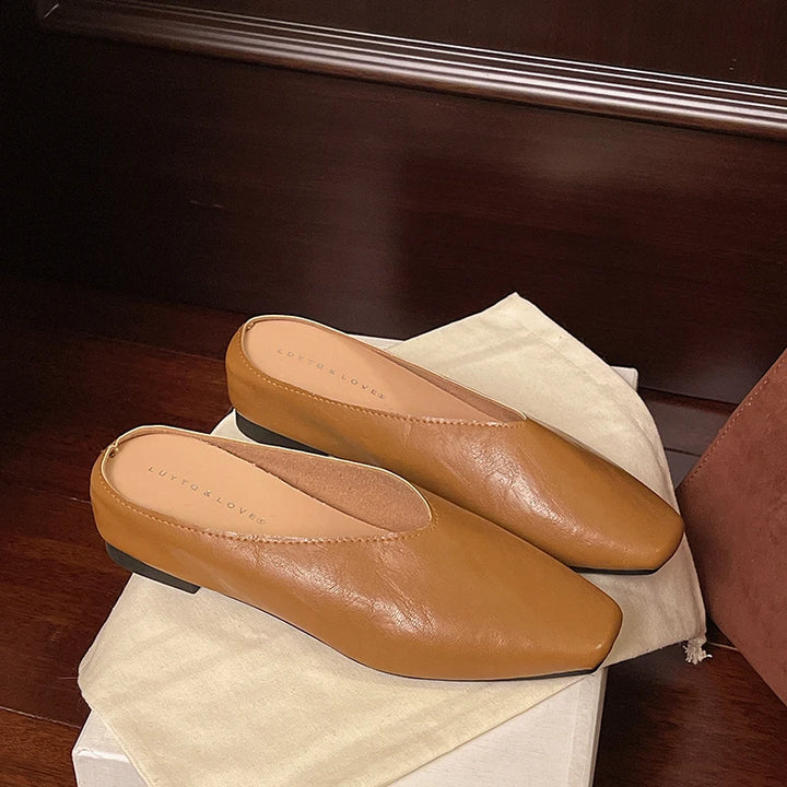 Elvon Round-Toe Mules