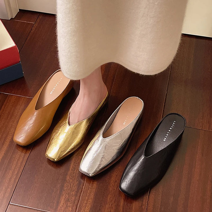 Elvon Round-Toe Mules