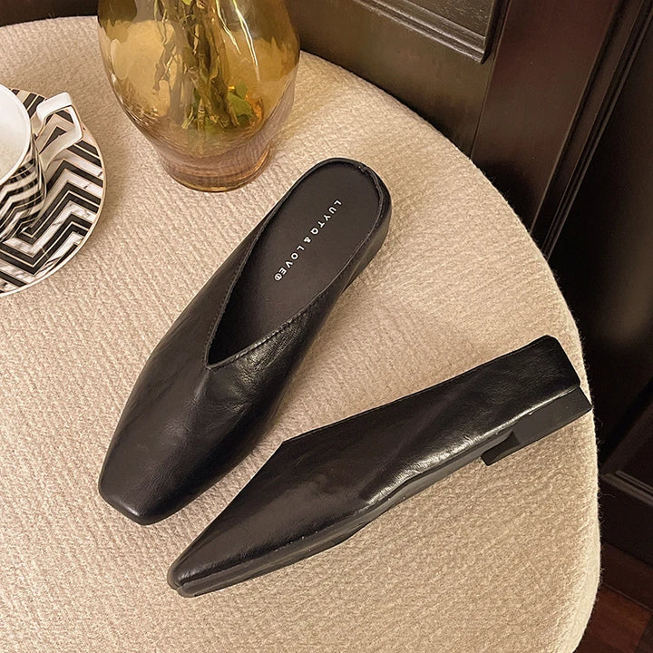 Elvon Round-Toe Mules