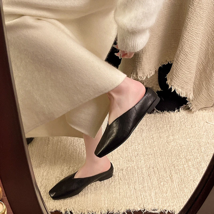 Elvon Round-Toe Mules